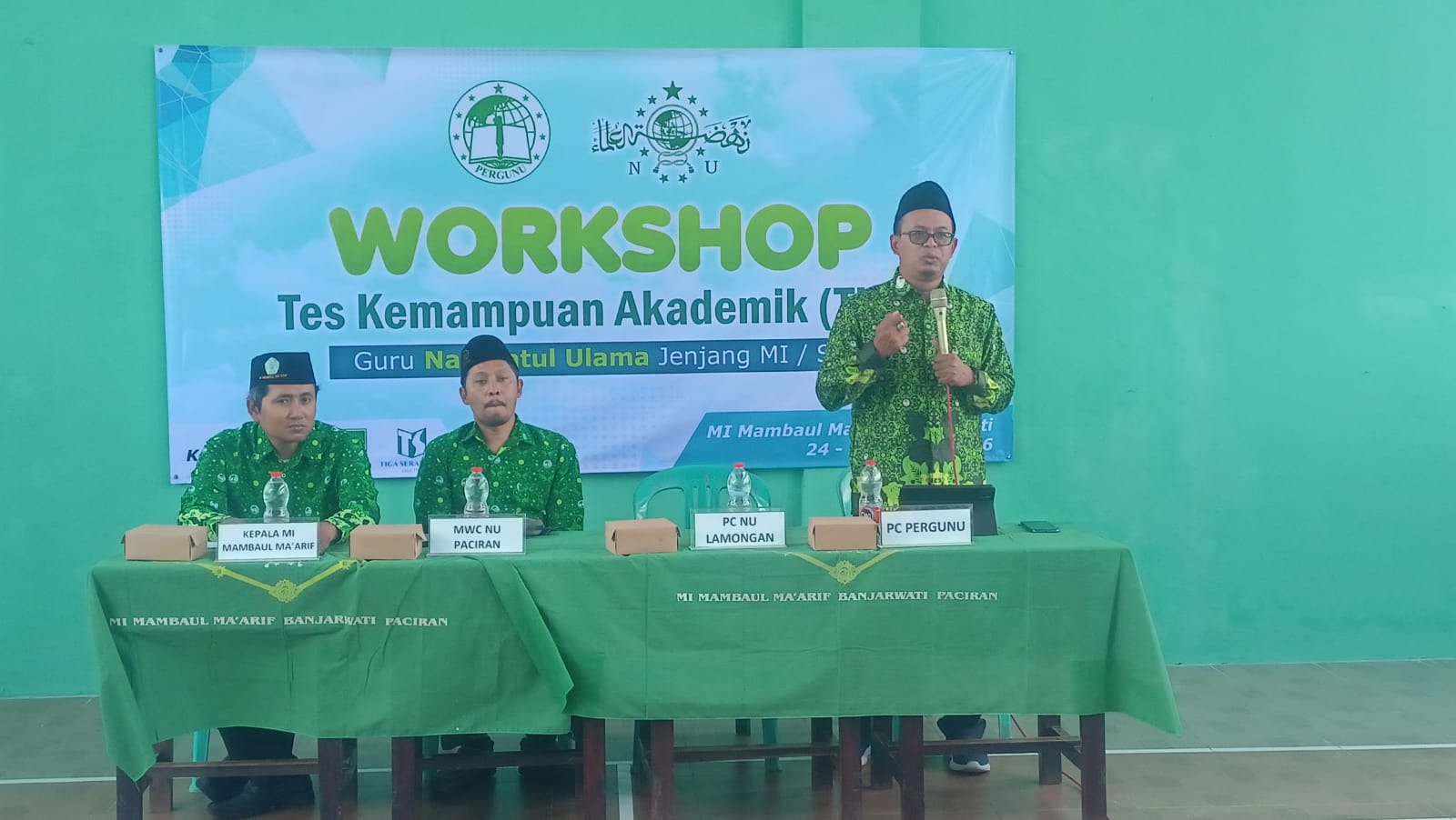 Menyelenggarakan Workshop TKA MI/SD, Ketua Pergunu Lamongan Soroti Dinamika Kebijakan Pendidikan dan Kesejahteraan Guru